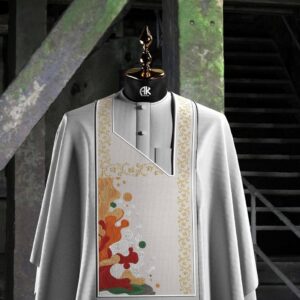 Ethereal Coral-Inspired Agbada