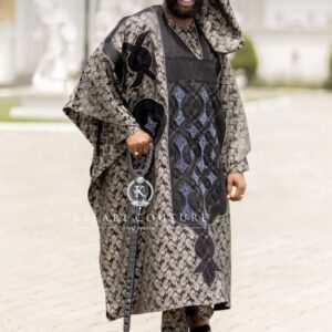 Opulent Jacquard & Embroidered Agbada Set