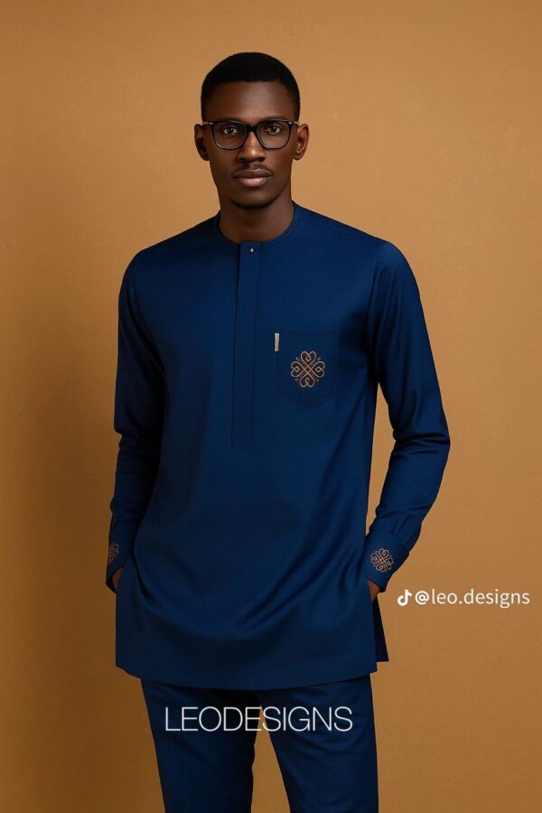 Ethereal Coral-Inspired Agbada - Image 3