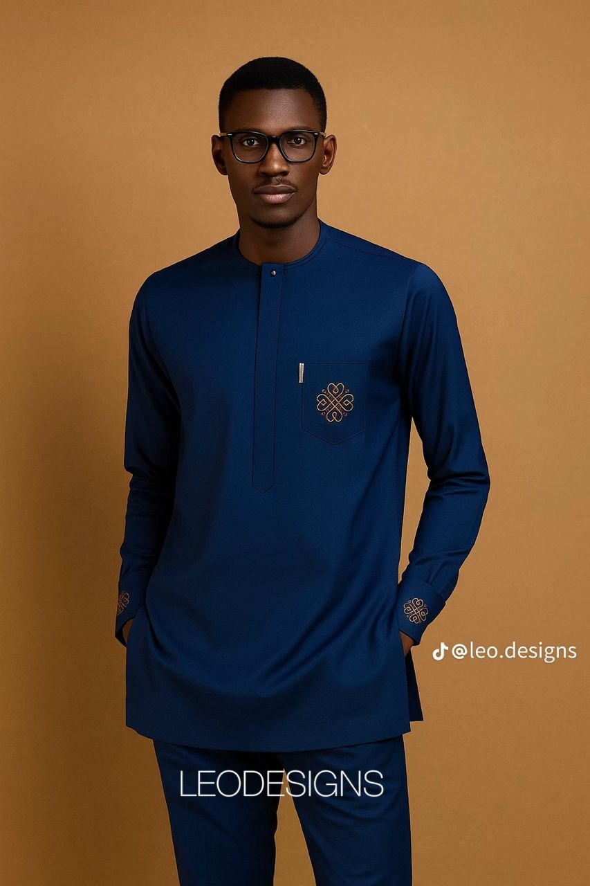 Ethereal Coral-Inspired Agbada - Image 3